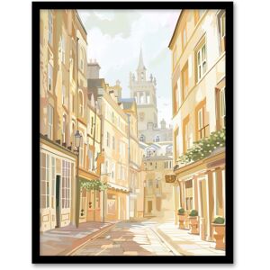Artery8 Bath England Sunny Day Street View Cityscape Framed Art Print in Beige Size: W12" x H16" Beige W12" x H16" Artery8 Bath England Sunny Day Street View Cityscape Framed Art Print in Beige Size: W12" x H16" Beige W12" x H16"