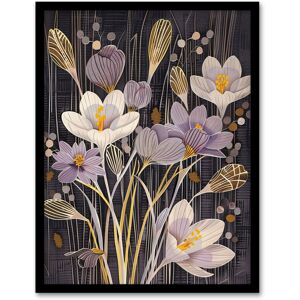 Artery8 Purple Crocus Flowers in Bloom Artwork Floral Framed Art Print Size: W12" x H16" Purple W12" x H16" Artery8 Purple Crocus Flowers in Bloom Artwork Floral Framed Art Print Size: W12" x H16" Purple W12" x H16"