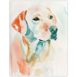 Artery8 Golden Labrador Dog Lover Watercolour Portrait Wall Art Print Size: W12" x H16" Multicolor W12" x H16" Artery8 Golden Labrador Dog Lover Watercolour Portrait Wall Art Print Size: W12" x H16" Multicolor W12" x H16"