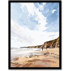 Artery8 Filey Beach Coastal Cliffs Landscape England Sky Framed Art Print in Beige Size: W12" x H16" Beige W12" x H16" Artery8 Filey Beach Coastal Cliffs Landscape England Sky Framed Art Print in Beige Size: W12" x H16" Beige W12" x H16"