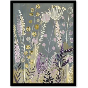 Artery8 Spring Wildflower Meadow Artwork Floral Nature Framed Art Print in Grey Size: W12" x H16" Grey W12" x H16" Artery8 Spring Wildflower Meadow Artwork Floral Nature Framed Art Print in Grey Size: W12" x H16" Grey W12" x H16"