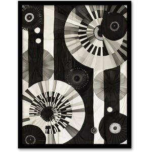 Artery8 Geometric Black White Circle Stripe Patterns Framed Art Print Size: W12" x H16" Black W12" x H16" Artery8 Geometric Black White Circle Stripe Patterns Framed Art Print Size: W12" x H16" Black W12" x H16"