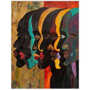 Artery8 Abstract Black Profile Portrait Painting Trippy Wall Art Print Size: W12" x H16" Multicolor W12" x H16" Artery8 Abstract Black Profile Portrait Painting Trippy Wall Art Print Size: W12" x H16" Multicolor W12" x H16"