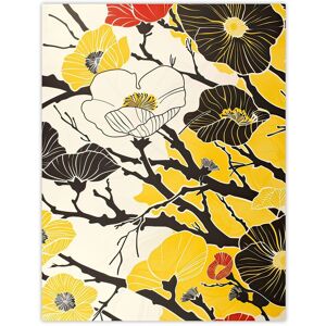 Artery8 Abstract Tree Branch Wildflowers Design Yellow Wall Art Print Size: W12" x H16" Yellow W12" x H16" Artery8 Abstract Tree Branch Wildflowers Design Yellow Wall Art Print Size: W12" x H16" Yellow W12" x H16"