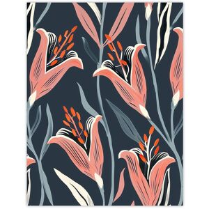 Artery8 Pink Lily Flower Pattern Stylised Floral Design Wall Art Print Size: W12" x H16" Pink W12" x H16" Artery8 Pink Lily Flower Pattern Stylised Floral Design Wall Art Print Size: W12" x H16" Pink W12" x H16"