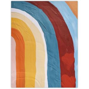 Artery8 Mid Century Modern Rainbow Painting Abstract Boho Wall Art Print Size: W12" x H16" Multicolor W12" x H16" Artery8 Mid Century Modern Rainbow Painting Abstract Boho Wall Art Print Size: W12" x H16" Multicolor W12" x H16"