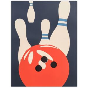 Artery8 Bowling Ball Strike Knocked Pins Sport Fun Wall Art Print in Orange Size: W24" x H32" Orange W24" x H32" Artery8 Bowling Ball Strike Knocked Pins Sport Fun Wall Art Print in Orange Size: W24" x H32" Orange W24" x H32"