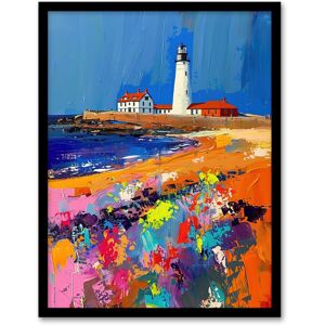 Artery8 St Mary's Lighthouse Whitley Bay Palette Knife Framed Art Print Size: W12" x H16" Multicolor W12" x H16" Artery8 St Mary's Lighthouse Whitley Bay Palette Knife Framed Art Print Size: W12" x H16" Multicolor W12" x H16"