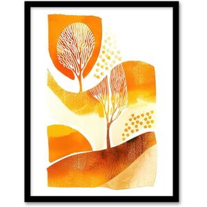 Artery8 Autumn Countryside Trees Abstract Watercolour Framed Wall Art in Mustard Size: W12" x H16" Mustard W12" x H16" Artery8 Autumn Countryside Trees Abstract Watercolour Framed Wall Art in Mustard Size: W12" x H16" Mustard W12" x H16"