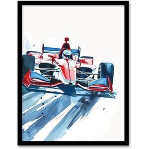 Artery8 Sport Red Race Car Motorsport Racing Framed Wall Art Size: W12" x H16" Red W12" x H16" Artery8 Sport Red Race Car Motorsport Racing Framed Wall Art Size: W12" x H16" Red W12" x H16"