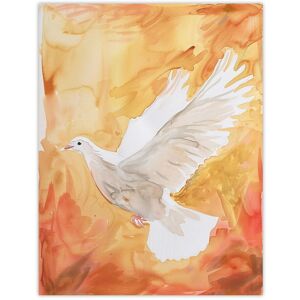 Artery8 White Peace Dove Warm Orange Red Watercolour Wall Art Print Size: W12" x H16" Orange W12" x H16" Artery8 White Peace Dove Warm Orange Red Watercolour Wall Art Print Size: W12" x H16" Orange W12" x H16"
