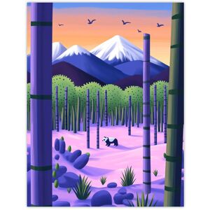 Artery8 Panda Bear Bamboo Forest Japan Mountain Landscape Wall Art Print Size: W12" x H16" Multicolor W12" x H16" Artery8 Panda Bear Bamboo Forest Japan Mountain Landscape Wall Art Print Size: W12" x H16" Multicolor W12" x H16"