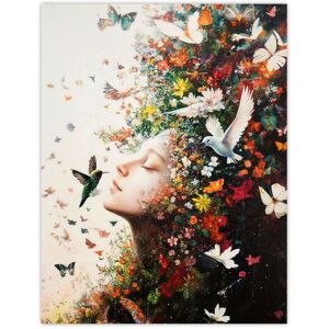 Artery8 Mother Nature Birds Butterflies Colourful Flowers Wall Art Print Size: W24" x H32" Multicolor W24" x H32" Artery8 Mother Nature Birds Butterflies Colourful Flowers Wall Art Print Size: W24" x H32" Multicolor W24" x H32"