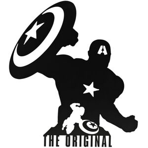 Disney Marvel The Avengers Captain America Wall Plaque in Black Black Disney Marvel The Avengers Captain America Wall Plaque in Black Black