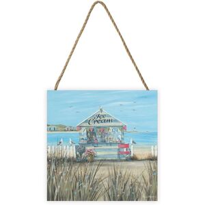 Diane Demirci Beach Ice Cream Wooden Block Multicolor Diane Demirci Beach Ice Cream Wooden Block Multicolor