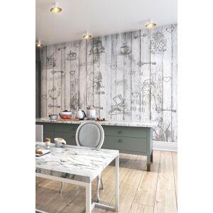 Origin Murals Vintage Wood Wall Mural in Grey Size: W350 cm x H280 cm Grey W350 cm x H280 cm Origin Murals Vintage Wood Wall Mural in Grey Size: W350 cm x H280 cm Grey W350 cm x H280 cm