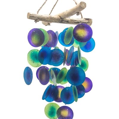 KDMD Green & Purple Driftwood Cross Chime Green KDMD Green & Purple Driftwood Cross Chime Green