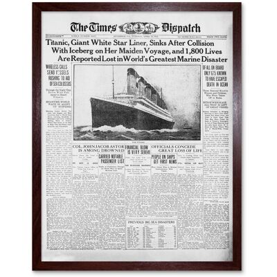 Artery8 - Titanic 1912 - 12x16 - Framed - Art print Artery8 - Titanic 1912 - 12x16 - Framed - Art print