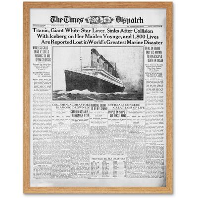 Artery8 - Vintage Newspaper Front Page - Art Print Artery8 - Vintage Newspaper Front Page - Art Print