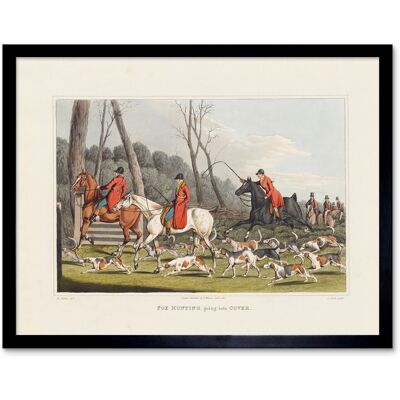 Artery8 John Heaviside Clark Fox Hunting Going Into Cover - Art Print - 12x16 inch Artery8 John Heaviside Clark Fox Hunting Going Into Cover - Art Print - 12x16 inch