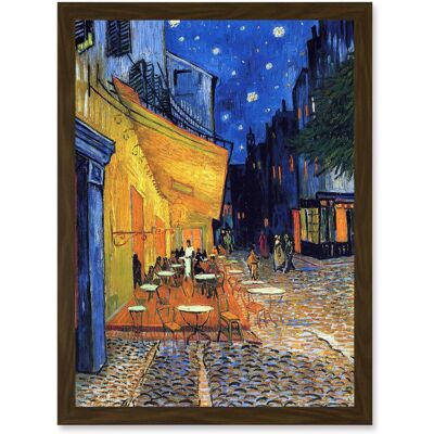 Artery8 - Cafe Terrace At Night - brown - A4 - Artwork Artery8 - Cafe Terrace At Night - brown - A4 - Artwork