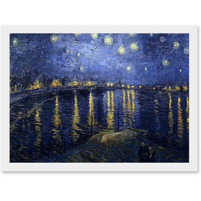 Artery8 - Vincent van Gogh Starry Night Over Rhone 1888 - Framed - Wall art print Artery8 - Vincent van Gogh Starry Night Over Rhone 1888 - Framed - Wall art print
