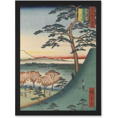 Artery8 - Fuji Meguro Views of Edo Hiroshige Woodblock - A4 - Wall Art Artery8 - Fuji Meguro Views of Edo Hiroshige Woodblock - A4 - Wall Art