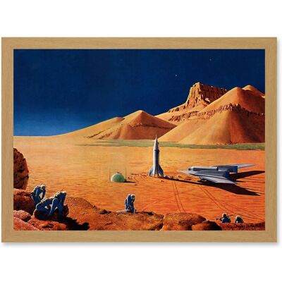 Artery8 - Science Fiction Landscape - A4 - Framed - Wall Art Artery8 - Science Fiction Landscape - A4 - Framed - Wall Art