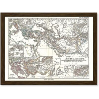 Artery8 - Geography Map Illustrated - A4 - Wall Art Print Artery8 - Geography Map Illustrated - A4 - Wall Art Print