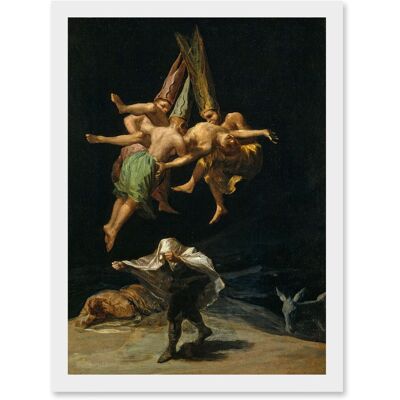 Artery8 - Francisco Goya The Witches Flight - A4 - Wall Art Print Artery8 - Francisco Goya The Witches Flight - A4 - Wall Art Print