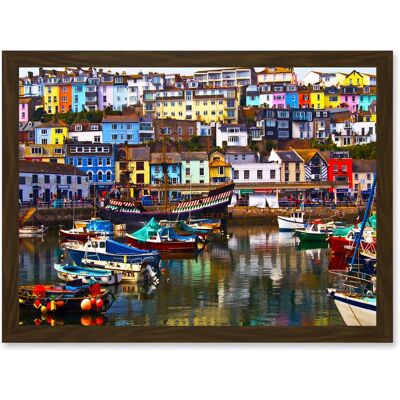 Artery8 - Photo Cityscape - Brixham Devon - Harbour Boats - Wall Art Print Artery8 - Photo Cityscape - Brixham Devon - Harbour Boats - Wall Art Print