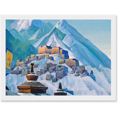 Artery8 - Roerich Tibet Himalayas Symbolist - Wall Art Artery8 - Roerich Tibet Himalayas Symbolist - Wall Art