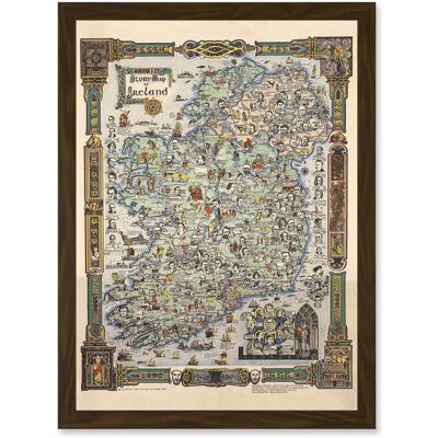 Artery8 - Story Map of Ireland Colortext 1936 - A4 - Art Print Artery8 - Story Map of Ireland Colortext 1936 - A4 - Art Print