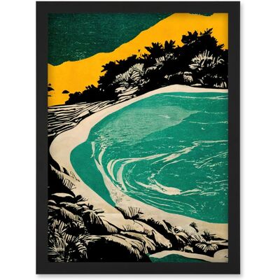 Artery8 - Beach Lagoon Abstract Marbled Seascape Artery8 - Beach Lagoon Abstract Marbled Seascape