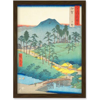 Artery8 - Ueno Iga Province Utagawa Hiroshige - A4 - Art Print Artery8 - Ueno Iga Province Utagawa Hiroshige - A4 - Art Print