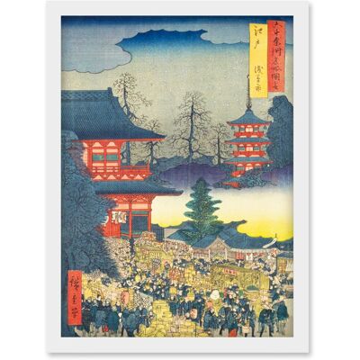 Artery8 - Asakusa Fair Edo Province Utagawa Hiroshige - A4 - White - Wall Art Artery8 - Asakusa Fair Edo Province Utagawa Hiroshige - A4 - White - Wall Art