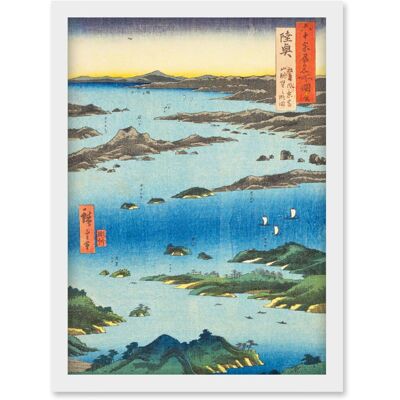 Artery8 - View of Matsushima - A4 - Framed - Wall Art Print Artery8 - View of Matsushima - A4 - Framed - Wall Art Print