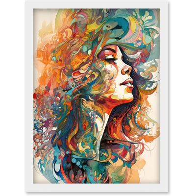 Artery8 Iris Goddess of Rainbows - Multicoloured - A4 - Framed Wall Art Print Artery8 Iris Goddess of Rainbows - Multicoloured - A4 - Framed Wall Art Print
