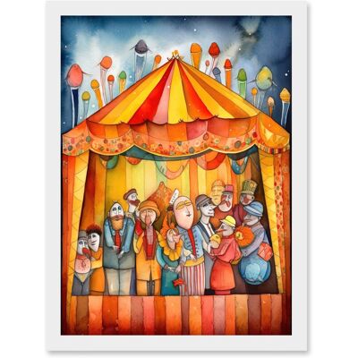 Artery8 - PuppetTheatre - A4 - Framed - Wall Art Artery8 - PuppetTheatre - A4 - Framed - Wall Art