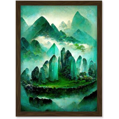 Artery8 - Jade Green Landscape - Jade Green - A4 - Art Print Artery8 - Jade Green Landscape - Jade Green - A4 - Art Print