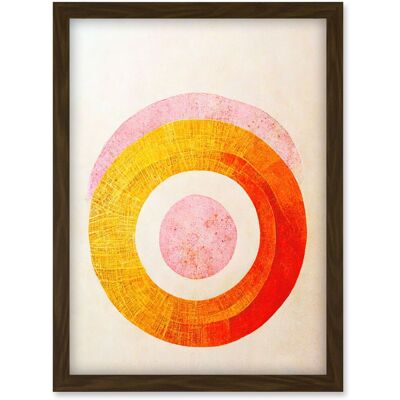 Artery8 - Boho Abstract Line Painting - Pastel Circles - A4 Print Artery8 - Boho Abstract Line Painting - Pastel Circles - A4 Print