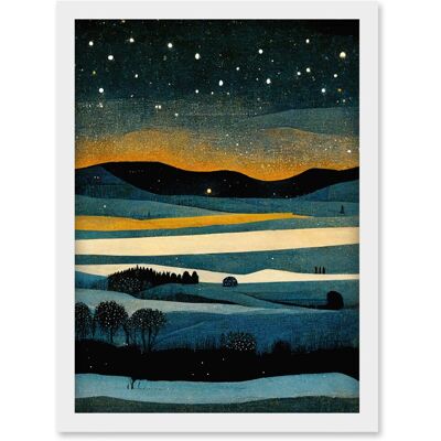 Artery8 - Star Filled Twilight Landscape - A4 Artery8 - Star Filled Twilight Landscape - A4