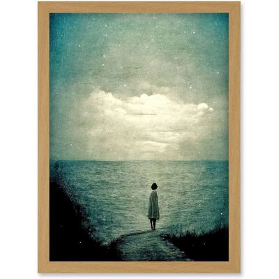 Artery8 - Dreamscape - Light Oak - Framed - Wall Art Artery8 - Dreamscape - Light Oak - Framed - Wall Art