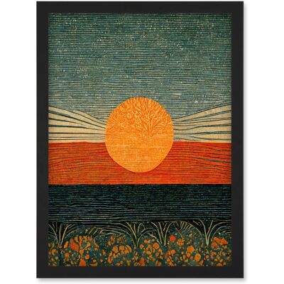 Artery8 - William Morris Sunrise Over Sea - A4 - Wall Art Print Artery8 - William Morris Sunrise Over Sea - A4 - Wall Art Print