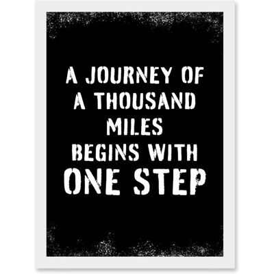 Artery8 - A Journey Of A Thousand Miles Begins With One Step - Wall art print Artery8 - A Journey Of A Thousand Miles Begins With One Step - Wall art print