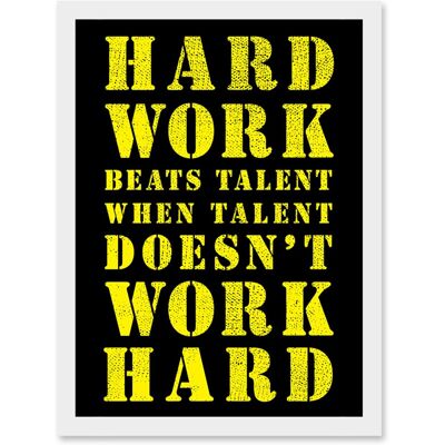 Artery8 - Exercise Motivation - A4 Framed White Wall Art Artery8 - Exercise Motivation - A4 Framed White Wall Art