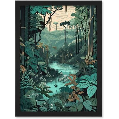Artery8 - Amazon Rainforest Flora Landscape - Wall Art Artery8 - Amazon Rainforest Flora Landscape - Wall Art