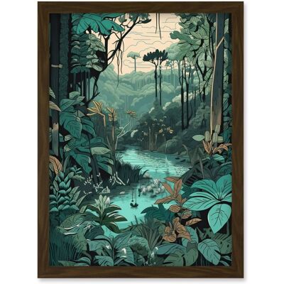 Artery8 - Amazon Rainforest Flora Landscape - Brown Artery8 - Amazon Rainforest Flora Landscape - Brown