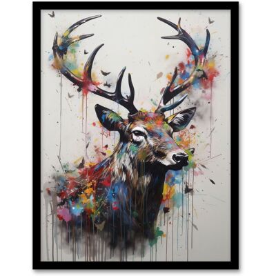 Artery8 - Monarch Of The Glen - 12x16 - Black - Art Print Artery8 - Monarch Of The Glen - 12x16 - Black - Art Print