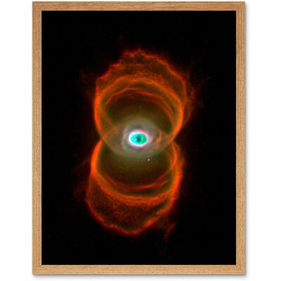 Artery8 Hubble Space Telescope Image Planetary Nebula Mycn18 Hourglass Pattern Of Stellar Matter Ejection Around A Dying Star Art Print Framed Poster Beige A4 Artery8 Hubble Space Telescope Image Planetary Nebula Mycn18 Hourglass Pattern Of Stellar Matter Ejection Around A Dying Star Art Print Framed Poster Beige A4